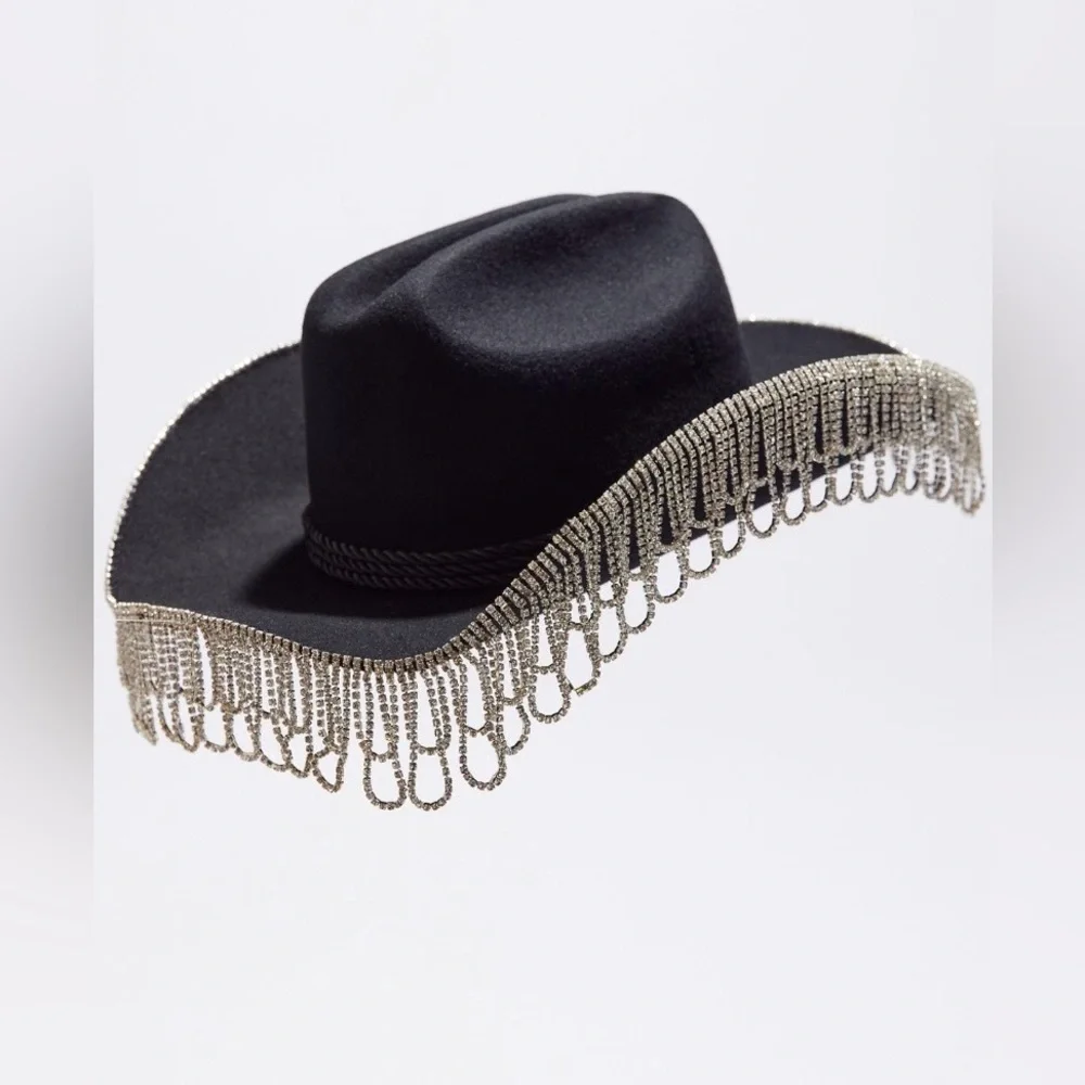 Wyeth x Todd Magill Cardi Rhinestone Fringe Cowboy Hat NWT — Editorial Statement
